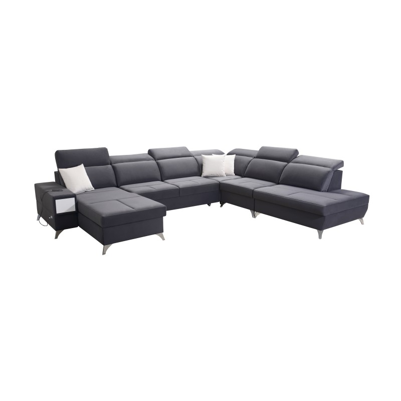 Sofá esquinero en forma de U Porto X: un mueble cómodo y elegante con función de cama Sofá esquinero en forma de U Porto X: un mueble cómodo y elegante con función de cama