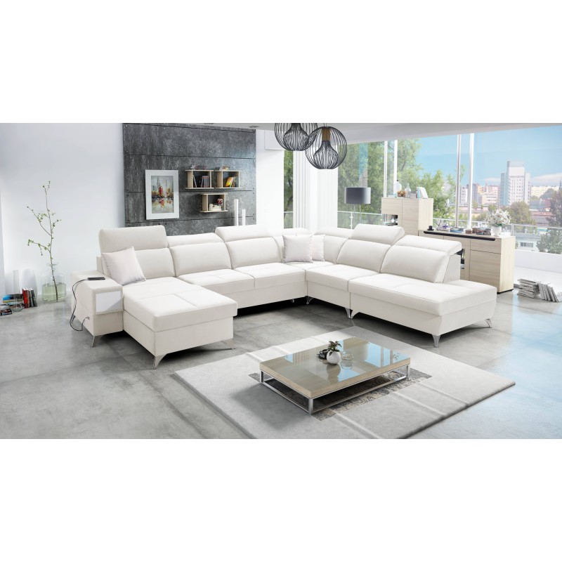 Sofá esquinero en forma de U Porto X: un mueble cómodo y elegante con función de cama Sofá esquinero en forma de U Porto X: un mueble cómodo y elegante con función de cama