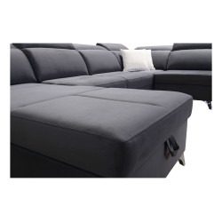 Narożnik w kształcie U Porto X z funkcją spania, wysuwana szuflada oraz port usb tkanina Casablanca 2301 Narożnik w kształcie U Porto X z funkcją spania, wysuwana szuflada oraz port usb tkanina Casablanca 2301