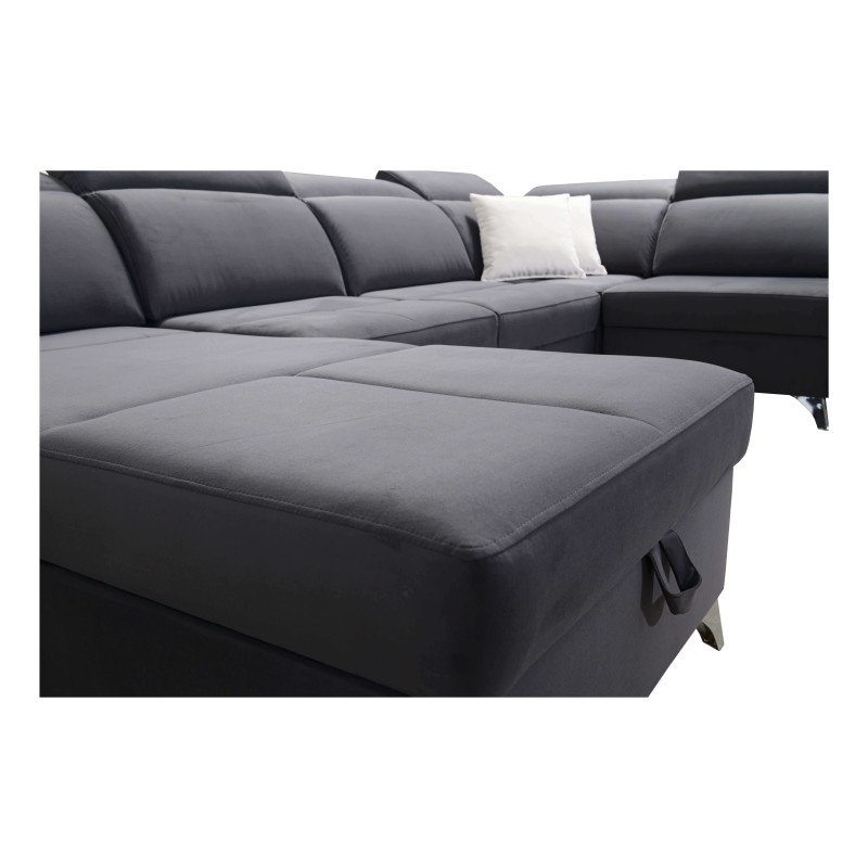 Sofá esquinero en forma de U Porto X: un mueble cómodo y elegante con función de cama Sofá esquinero en forma de U Porto X: un mueble cómodo y elegante con función de cama