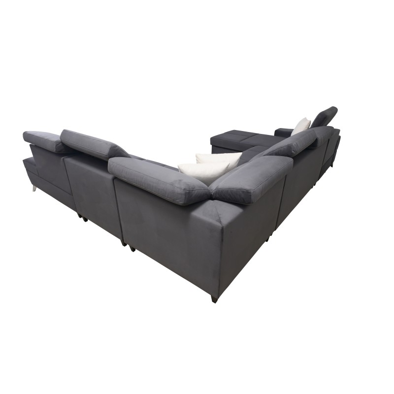 Sofá esquinero en forma de U Porto X: un mueble cómodo y elegante con función de cama Sofá esquinero en forma de U Porto X: un mueble cómodo y elegante con función de cama