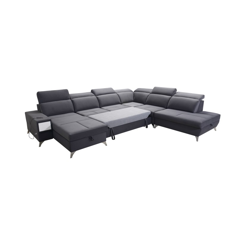 Sofá esquinero en forma de U Porto X: un mueble cómodo y elegante con función de cama Sofá esquinero en forma de U Porto X: un mueble cómodo y elegante con función de cama