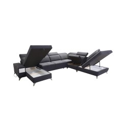 Sofá esquinero en forma de U Porto X: un mueble cómodo y elegante con función de cama Sofá esquinero en forma de U Porto X: un mueble cómodo y elegante con función de cama