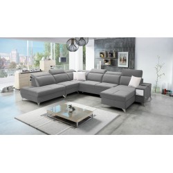 Sofá esquinero en forma de U Porto X: un mueble cómodo y elegante con función de cama