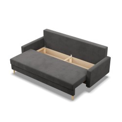 Kanapa BLANK , Rodzaj tkaniny - I grupa, Wypełnienie - Piankowe, Kolor - SZARY Kanapa BLANK , Rodzaj tkaniny - I grupa, Wypełnienie - Piankowe, Kolor - SZARY