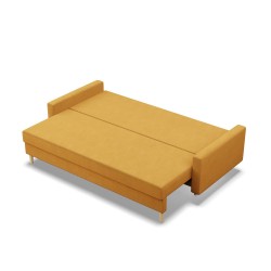 Kanapa BLANK , Rodzaj tkaniny - II grupa, Wypełnienie - Sprężynowe, Kolor - ŻÓŁTY Kanapa BLANK , Rodzaj tkaniny - II grupa, Wypełnienie - Sprężynowe, Kolor - ŻÓŁTY