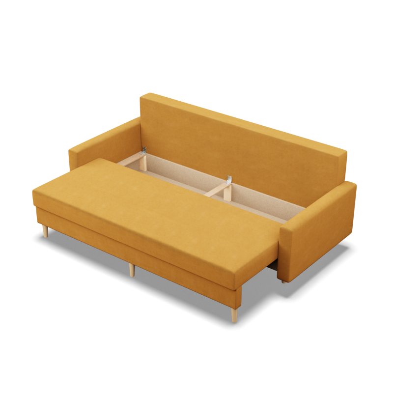 Sofa BLANK, Fabric type - Group II, Filling - Spring, Color - YELLOW Sofa BLANK, Fabric type - Group II, Filling - Spring, Color - YELLOW