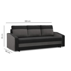 ORION Sofa, Filling - Foam, Color - BLACK + INK ORION Sofa, Filling - Foam, Color - BLACK + INK