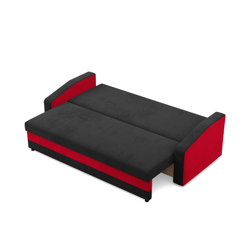 ORION Sofa, Filling - Spring, Color - BLACK + RED ORION Sofa, Filling - Spring, Color - BLACK + RED