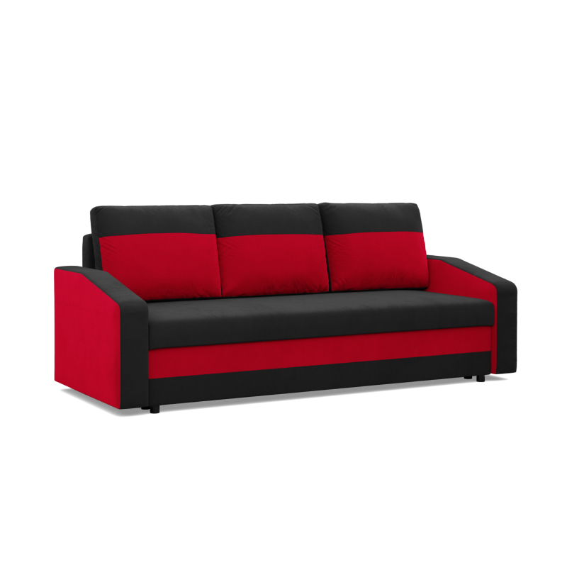 ORION Sofa, Filling - Spring, Color - BLACK + RED ORION Sofa, Filling - Spring, Color - BLACK + RED