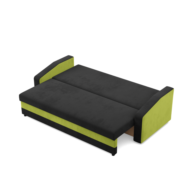 ORION Sofa, Filling - Spring, Color - BLACK + LIME ORION Sofa, Filling - Spring, Color - BLACK + LIME