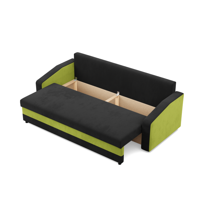 ORION Sofa, Filling - Spring, Color - BLACK + LIME ORION Sofa, Filling - Spring, Color - BLACK + LIME