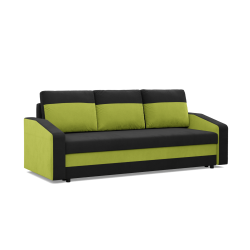 ORION Sofa, Filling - Spring, Color - BLACK + LIME