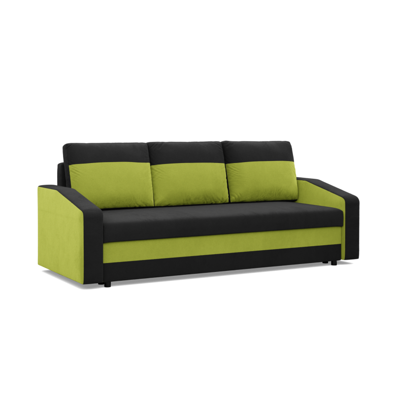 ORION Sofa, Filling - Spring, Color - BLACK + LIME ORION Sofa, Filling - Spring, Color - BLACK + LIME