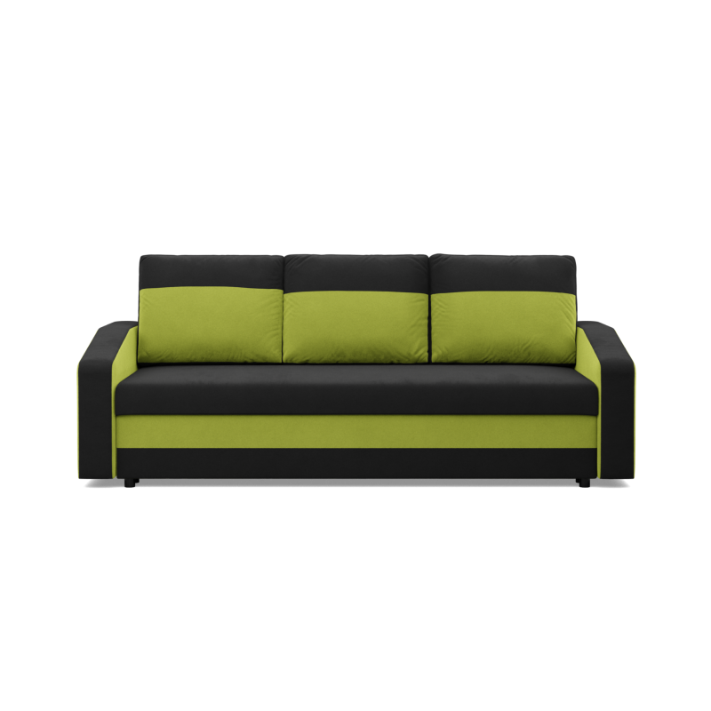ORION Sofa, Filling - Spring, Color - BLACK + LIME ORION Sofa, Filling - Spring, Color - BLACK + LIME