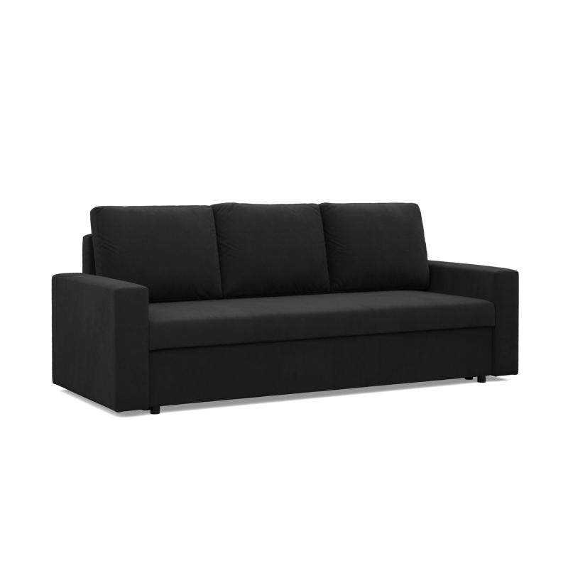 NEO Micro Sofa, Filling - Foam, Color - BLACK, Type of armrest - Straight NEO Micro Sofa, Filling - Foam, Color - BLACK, Type of armrest - Straight