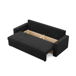 NEO Micro Sofa, Filling - Foam, Color - BLACK, Type of armrest - Straight NEO Micro Sofa, Filling - Foam, Color - BLACK, Type of armrest - Straight