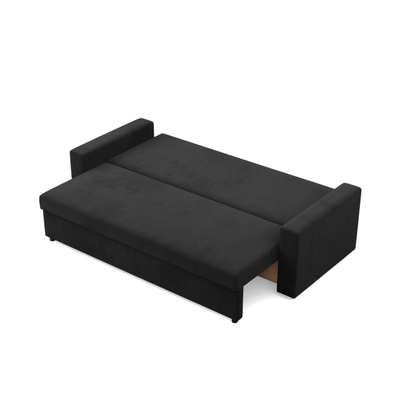 NEO Micro Sofa, Filling - Foam, Color - BLACK, Type of armrest - Straight NEO Micro Sofa, Filling - Foam, Color - BLACK, Type of armrest - Straight