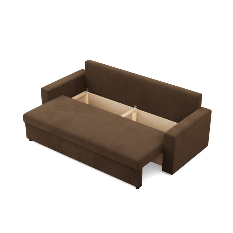 NEO Micro Sofa, Filling - Foam, Color - BROWN, Armrest Type - Straight NEO Micro Sofa, Filling - Foam, Color - BROWN, Armrest Type - Straight