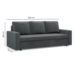 NEO Mikro Sofa, Filling - Foam, Color - GRAY, Armrest Type - Slanted NEO Mikro Sofa, Filling - Foam, Color - GRAY, Armrest Type - Slanted