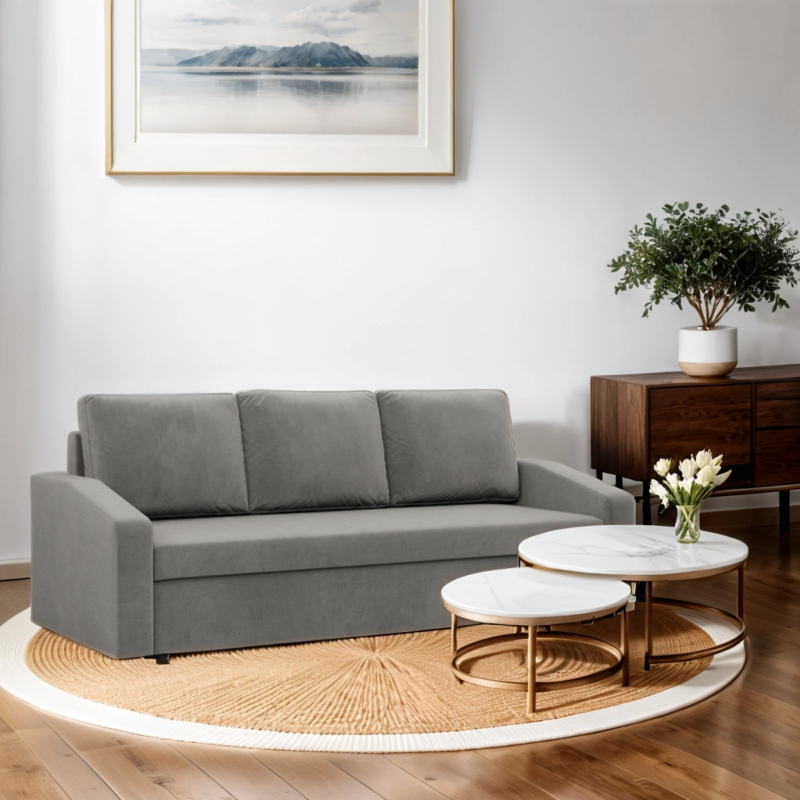 NEO Mikro Sofa, Filling - Foam, Color - GRAY, Armrest Type - Slanted NEO Mikro Sofa, Filling - Foam, Color - GRAY, Armrest Type - Slanted