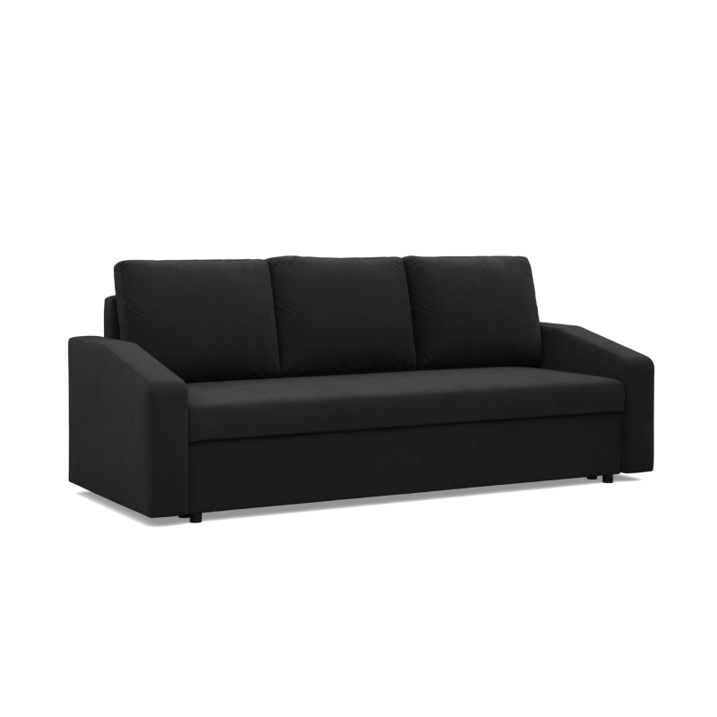 NEO Micro Sofa, Filling - Foam, Color - BLACK, Type of armrest - Slanted NEO Micro Sofa, Filling - Foam, Color - BLACK, Type of armrest - Slanted