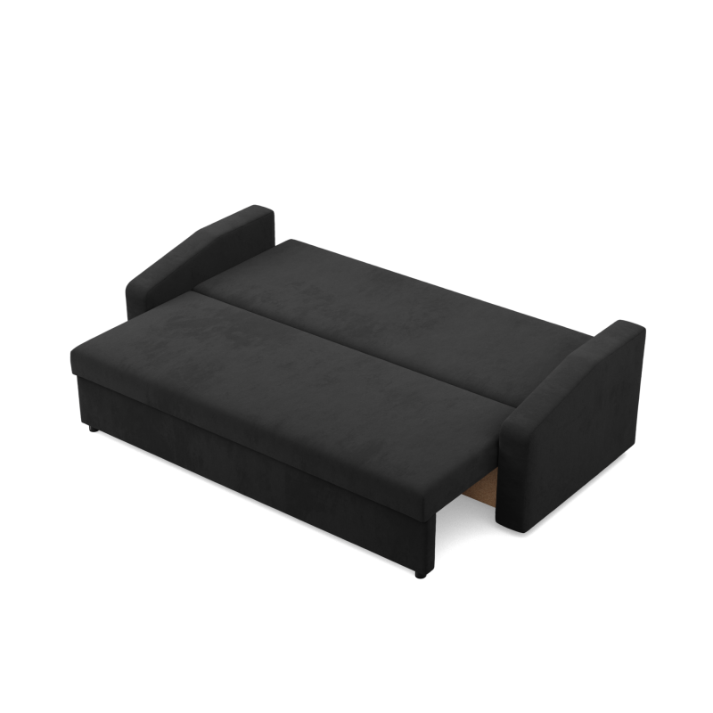 NEO Micro Sofa, Filling - Foam, Color - BLACK, Type of armrest - Slanted NEO Micro Sofa, Filling - Foam, Color - BLACK, Type of armrest - Slanted