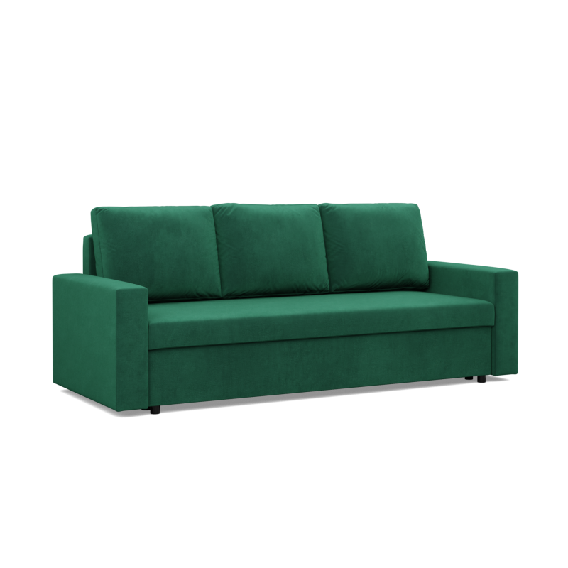 NEO Kronos Sofa, Filling - Spring, Color - BOTTLE GREEN, Type of armrest - Straight NEO Kronos Sofa, Filling - Spring, Color - BOTTLE GREEN, Type of armrest - Straight