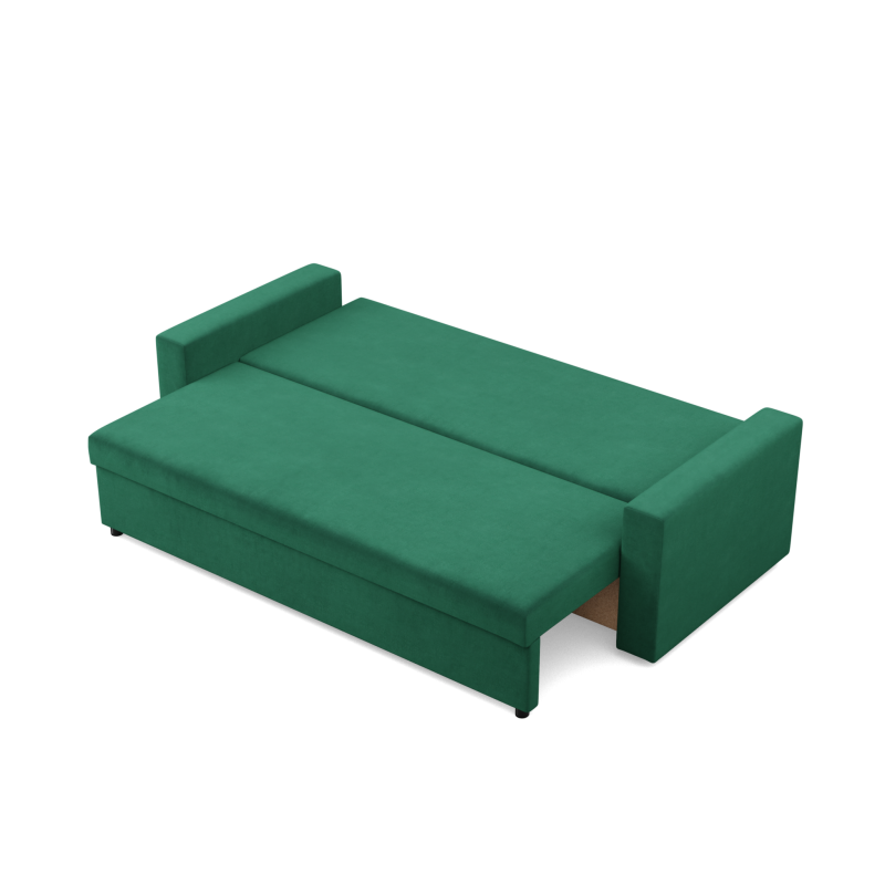 NEO Kronos Sofa, Filling - Spring, Color - BOTTLE GREEN, Type of armrest - Straight NEO Kronos Sofa, Filling - Spring, Color - BOTTLE GREEN, Type of armrest - Straight