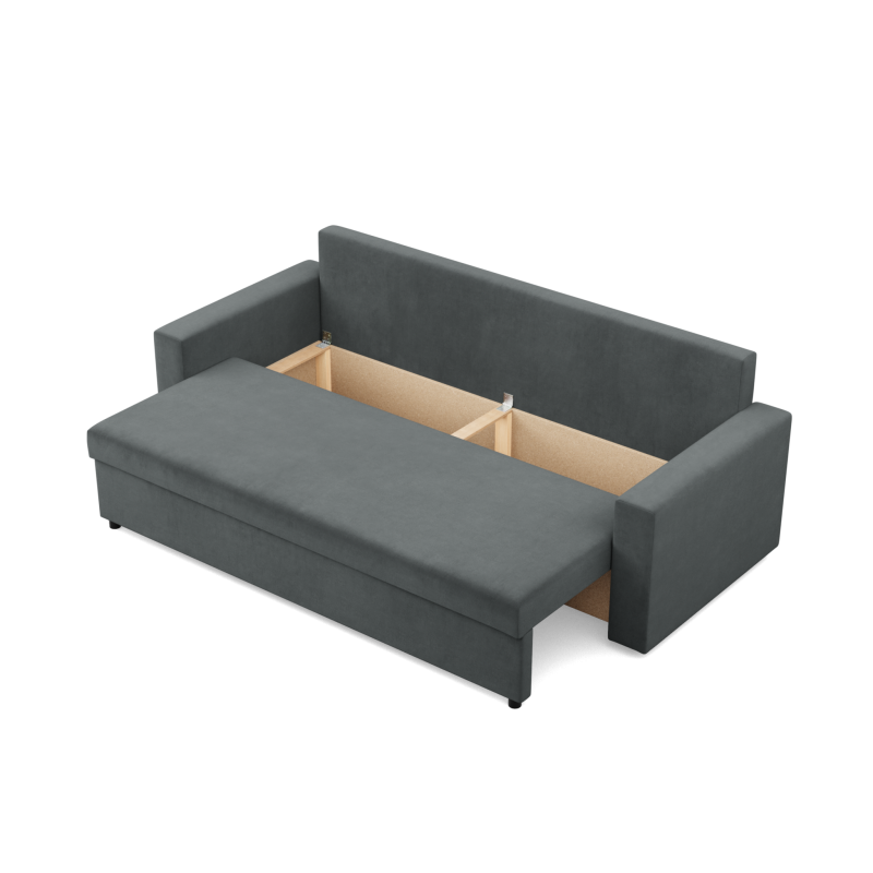 NEO Kronos Sofa, Filling - Spring, Color - DARK GRAY, Armrest Type - Straight NEO Kronos Sofa, Filling - Spring, Color - DARK GRAY, Armrest Type - Straight