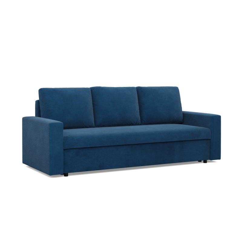 NEO Poso Sofa, Filling - Spring, Color - NAVY BLUE, Armrest Type - Straight NEO Poso Sofa, Filling - Spring, Color - NAVY BLUE, Armrest Type - Straight