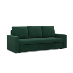 NEO Poso Sofa, Filling - Spring, Color - BOTTLE GREEN, Type of Armrest - Straight