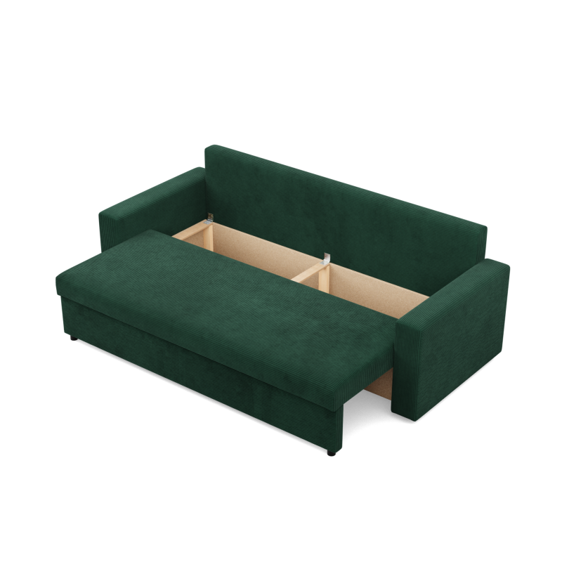 NEO Poso Sofa, Filling - Spring, Color - BOTTLE GREEN, Type of Armrest - Straight NEO Poso Sofa, Filling - Spring, Color - BOTTLE GREEN, Type of Armrest - Straight