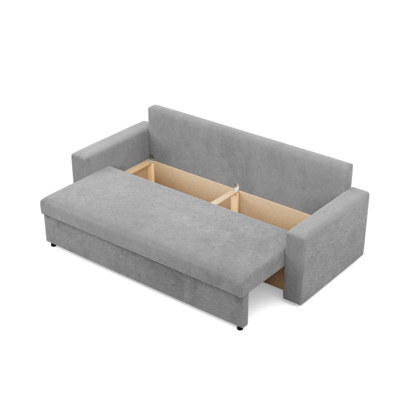 NEO Poso Sofa, Filling - Spring, Color - LIGHT GRAY, Type of armrest - Straight NEO Poso Sofa, Filling - Spring, Color - LIGHT GRAY, Type of armrest - Straight