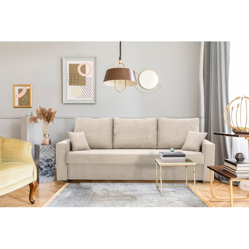 NEO Poso Sofa, Filling - Spring, Color - BEIGE, Type of armrest - Straight NEO Poso Sofa, Filling - Spring, Color - BEIGE, Type of armrest - Straight