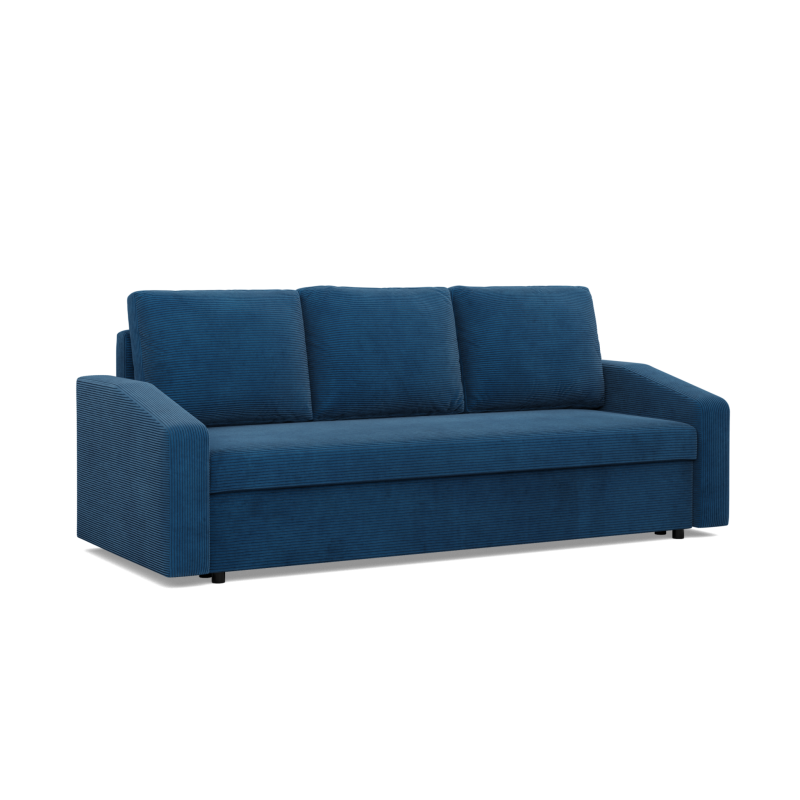 NEO Poso Sofa, Filling - Spring, Color - NAVY BLUE, Armrest Type - Slanted