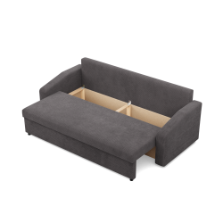 NEO Poso Sofa, Filling - Spring, Color - DARK GRAY, Armrest Type - Slanted NEO Poso Sofa, Filling - Spring, Color - DARK GRAY, Armrest Type - Slanted