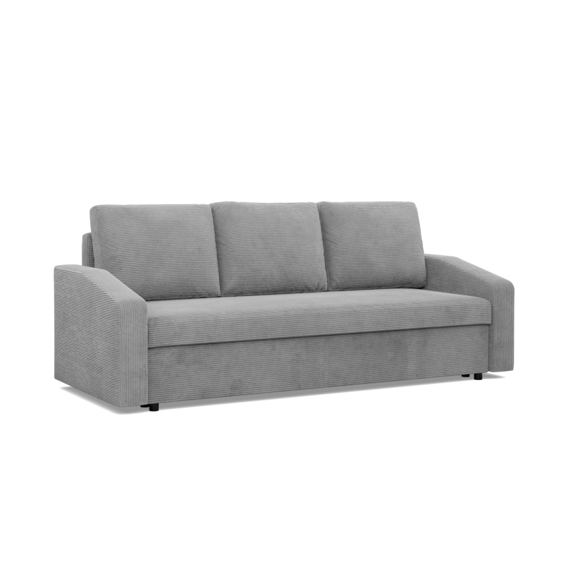 Sofa NEO Poso, Füllung - Federkern, Farbe - HELLGRAU, Art der Armlehne - Schräg Sofa NEO Poso, Füllung - Federkern, Farbe - HELLGRAU, Art der Armlehne - Schräg