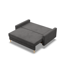 Sofa BLANK , Rodzaj tkaniny - I grupa, Wypełnienie - Piankowe, Kolor - SZARY Sofa BLANK , Rodzaj tkaniny - I grupa, Wypełnienie - Piankowe, Kolor - SZARY