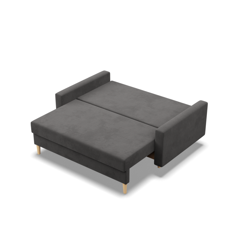 Sofa BLANK , Rodzaj tkaniny - I grupa, Wypełnienie - Piankowe, Kolor - SZARY Sofa BLANK , Rodzaj tkaniny - I grupa, Wypełnienie - Piankowe, Kolor - SZARY