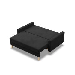 Sofa BLANK , Rodzaj tkaniny - I grupa, Wypełnienie - Piankowe, Kolor - CZARNY Sofa BLANK , Rodzaj tkaniny - I grupa, Wypełnienie - Piankowe, Kolor - CZARNY