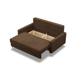 Sofa BLANK , Rodzaj tkaniny - I grupa, Wypełnienie - Piankowe, Kolor - BRĄZOWY Sofa BLANK , Rodzaj tkaniny - I grupa, Wypełnienie - Piankowe, Kolor - BRĄZOWY