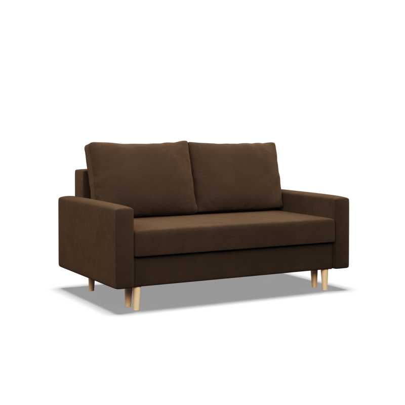 Sofa BLANK , Rodzaj tkaniny - I grupa, Wypełnienie - Piankowe, Kolor - BRĄZOWY Sofa BLANK , Rodzaj tkaniny - I grupa, Wypełnienie - Piankowe, Kolor - BRĄZOWY