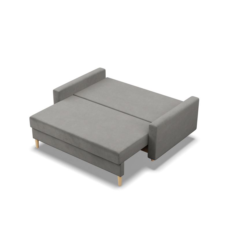 Sofa BLANK , Rodzaj tkaniny - II grupa, Wypełnienie - Sprężynowe, Kolor - JASNY SZARY Sofa BLANK , Rodzaj tkaniny - II grupa, Wypełnienie - Sprężynowe, Kolor - JASNY SZARY
