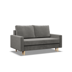 Sofa BLANK , Rodzaj tkaniny - II grupa, Wypełnienie - Sprężynowe, Kolor - JASNY SZARY