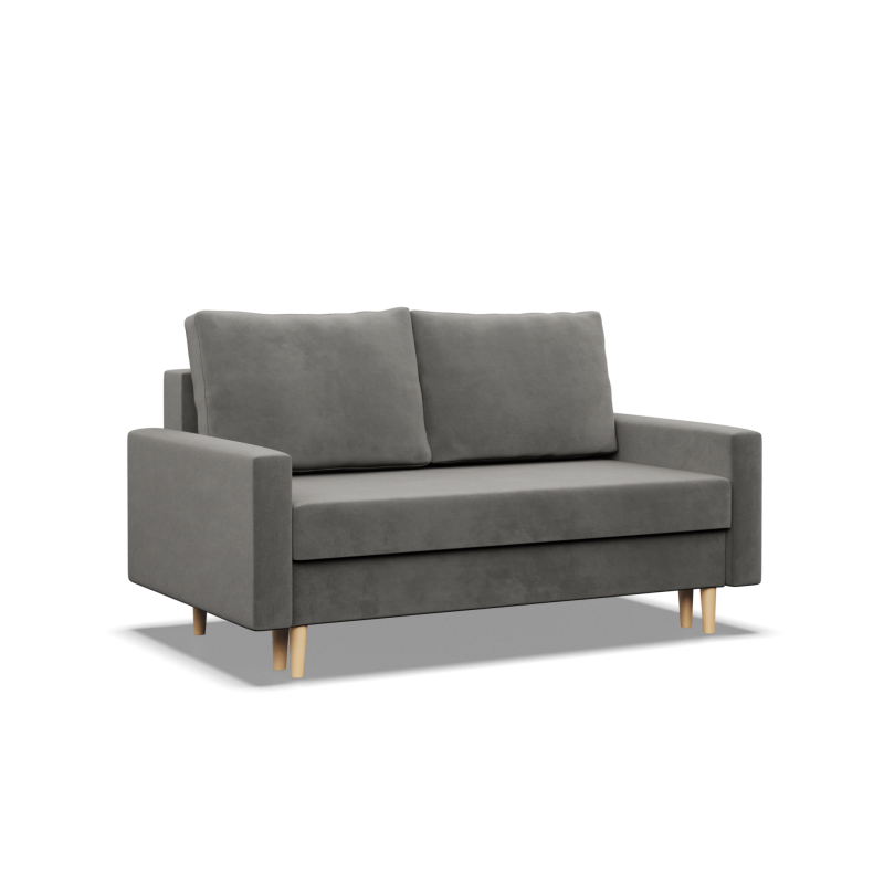 Sofa BLANK , Rodzaj tkaniny - II grupa, Wypełnienie - Sprężynowe, Kolor - JASNY SZARY Sofa BLANK , Rodzaj tkaniny - II grupa, Wypełnienie - Sprężynowe, Kolor - JASNY SZARY
