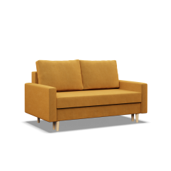 Sofa BLANK , Rodzaj tkaniny - II grupa, Wypełnienie - Sprężynowe, Kolor - ŻÓŁTY