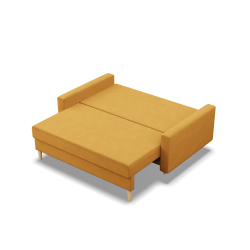 Sofa BLANK , Rodzaj tkaniny - II grupa, Wypełnienie - Sprężynowe, Kolor - ŻÓŁTY Sofa BLANK , Rodzaj tkaniny - II grupa, Wypełnienie - Sprężynowe, Kolor - ŻÓŁTY