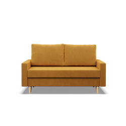 Sofa BLANK , Rodzaj tkaniny - II grupa, Wypełnienie - Sprężynowe, Kolor - ŻÓŁTY Sofa BLANK , Rodzaj tkaniny - II grupa, Wypełnienie - Sprężynowe, Kolor - ŻÓŁTY