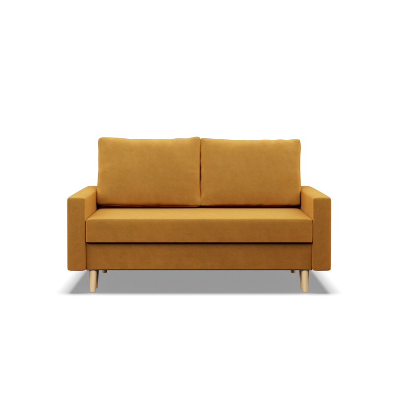 Sofa BLANK , Rodzaj tkaniny - II grupa, Wypełnienie - Sprężynowe, Kolor - ŻÓŁTY Sofa BLANK , Rodzaj tkaniny - II grupa, Wypełnienie - Sprężynowe, Kolor - ŻÓŁTY